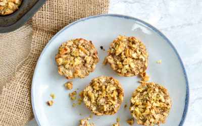Banana Chia Walnut Oat Cups