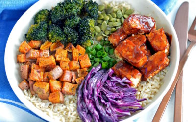 Barbecue Tempeh Rice Bowl
