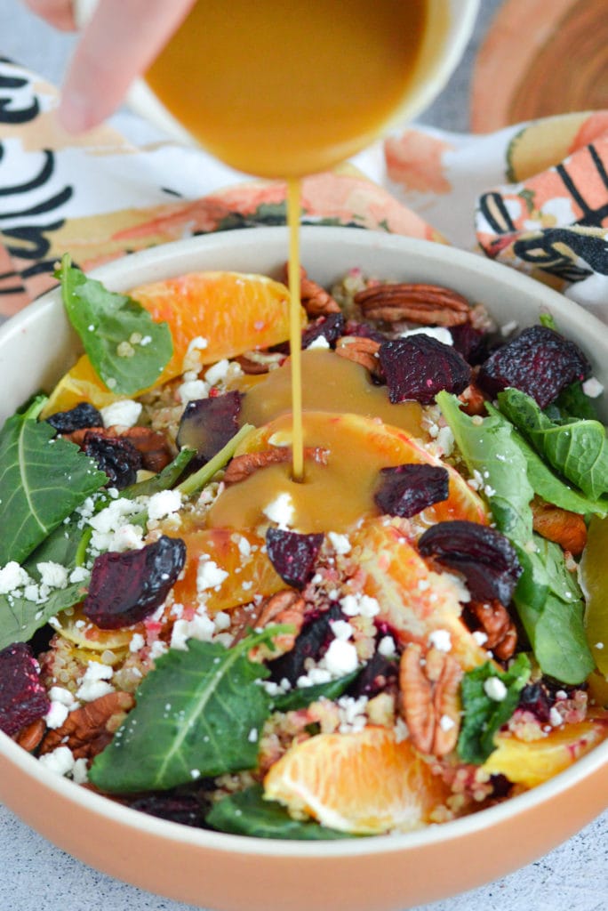 roasted beet & orange quinoa salad