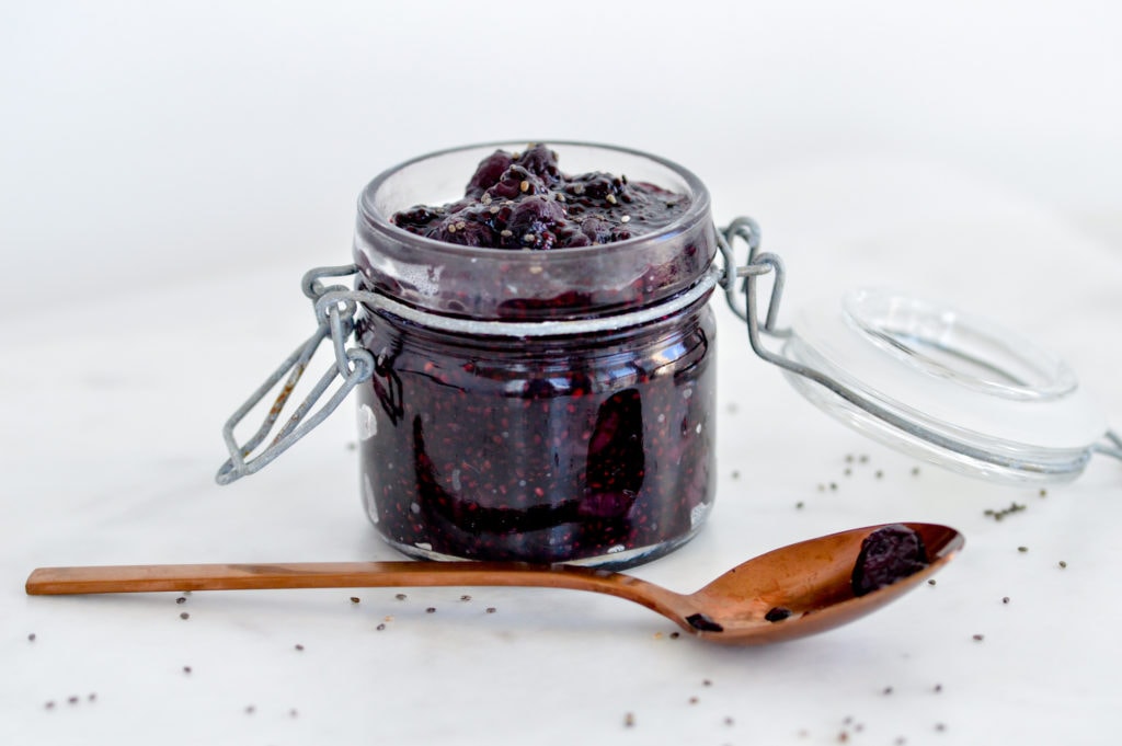 3-ingredient blueberry chia jam recipe