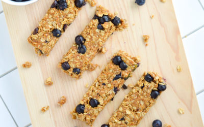 No-Bake Blueberry Granola Bars