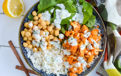 Buffalo Cauliflower Rice Bowl