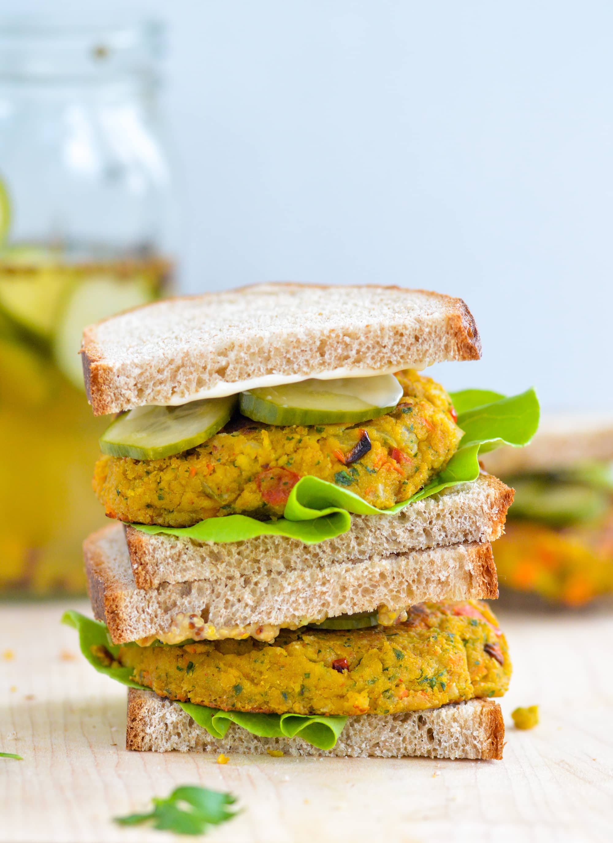 chickpea veggie burger