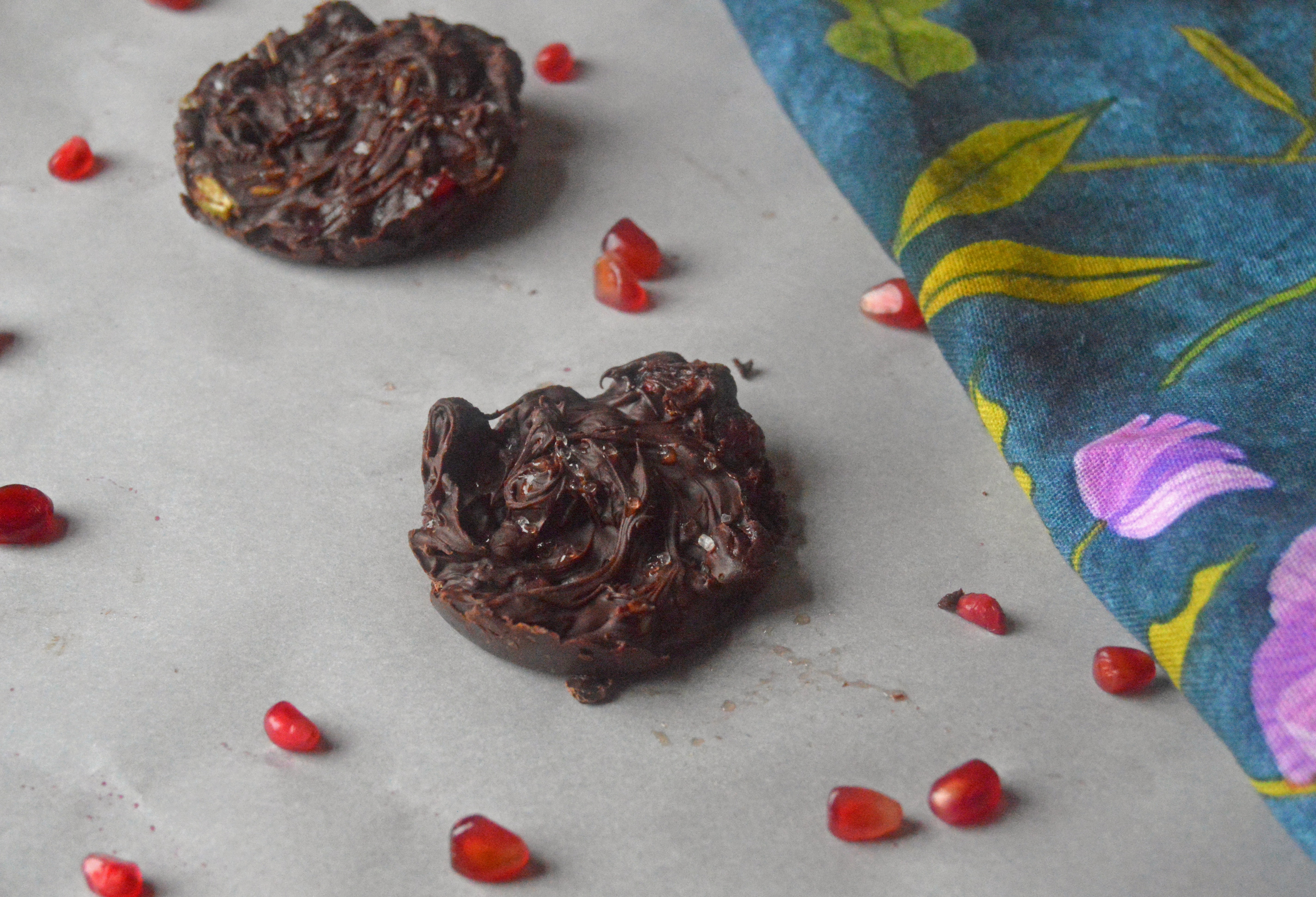 Chocolate Pomegranate Love Nests