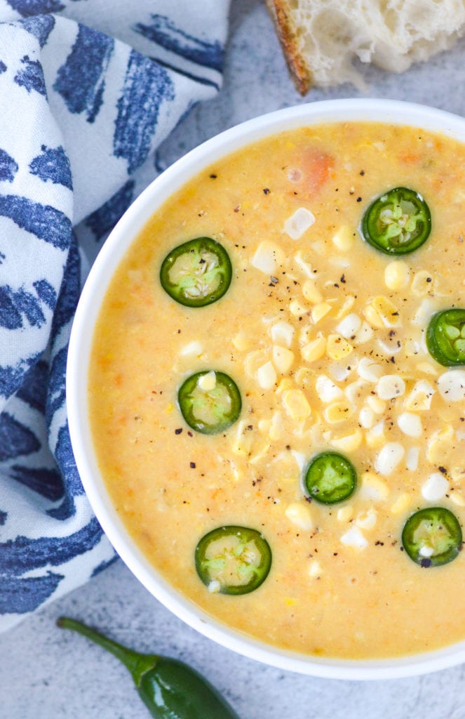healthy vegan corn chowder