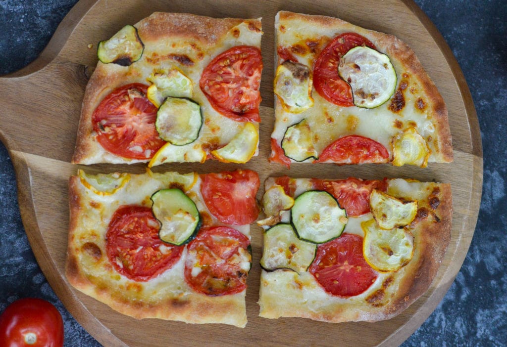 sliced veggie air fryer personal pizza