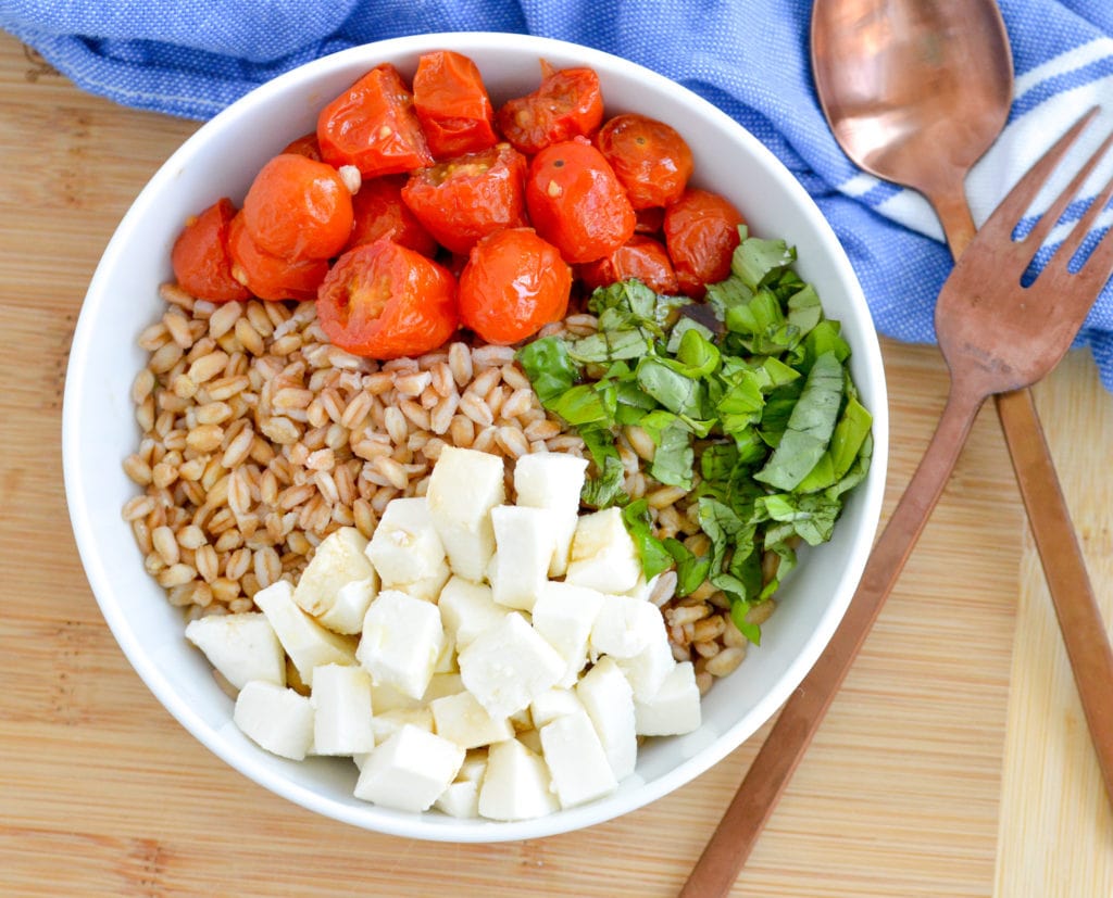 Farro Caprese Salad