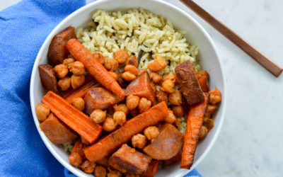 Smoky Sweet and Spicy Roasted Fall Veggies