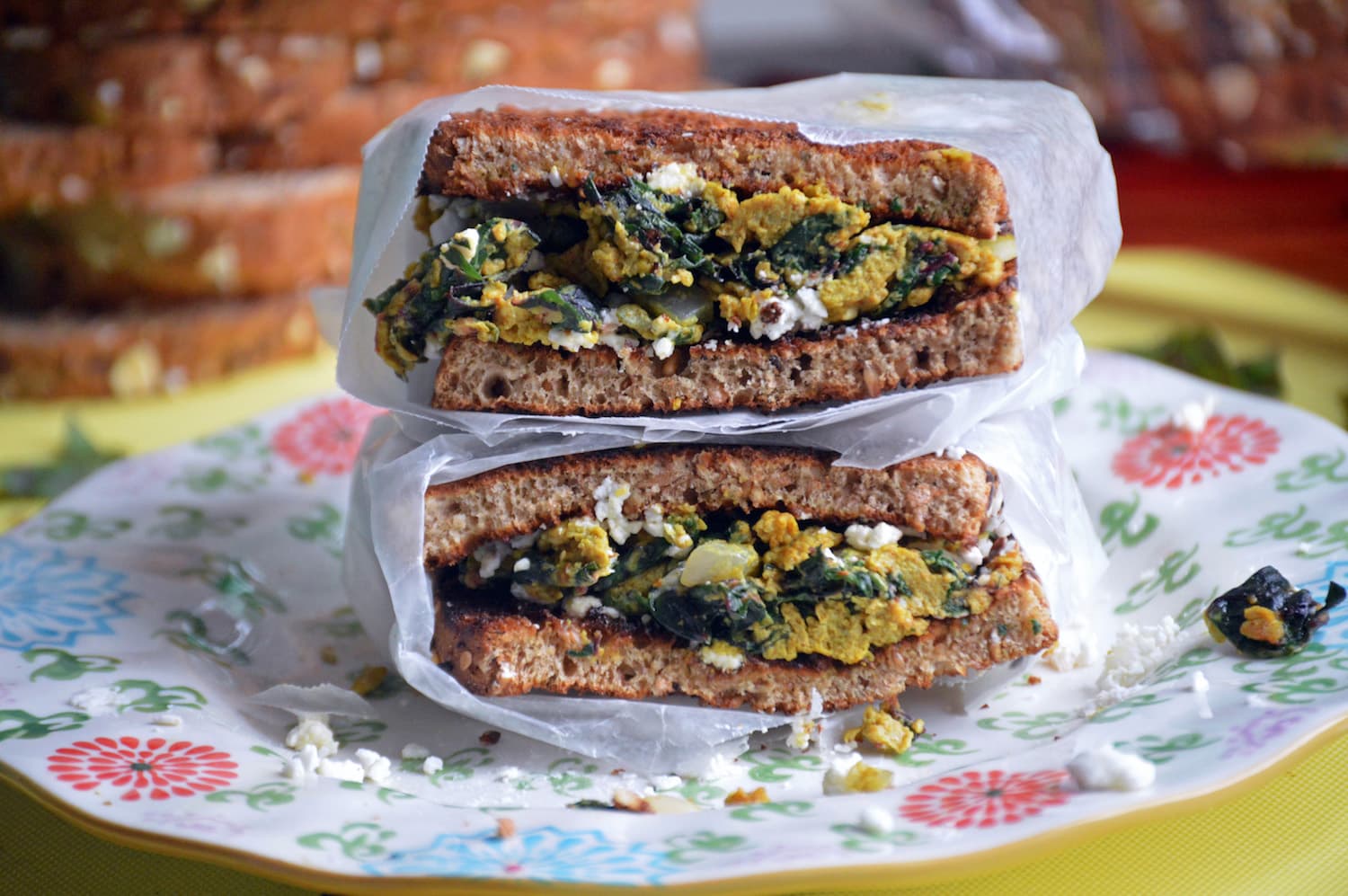 Turmeric Egg Sandwich