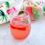 Watermelon Lime Ice Cubes are a great way to flavor water without any added sugar. The perfect refreshing drink for summer. Whip up a batch and store them in your freezer! #watermelon #flavoredwater #noaddedsugar #vegan #hydration