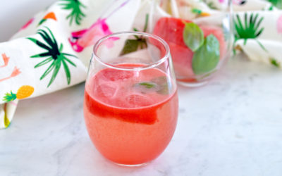 Watermelon Lime Ice Cubes