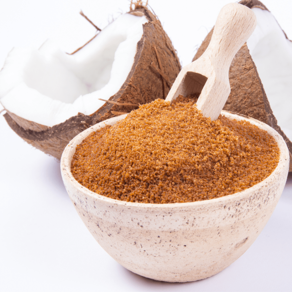 coconut sugar in a bowl