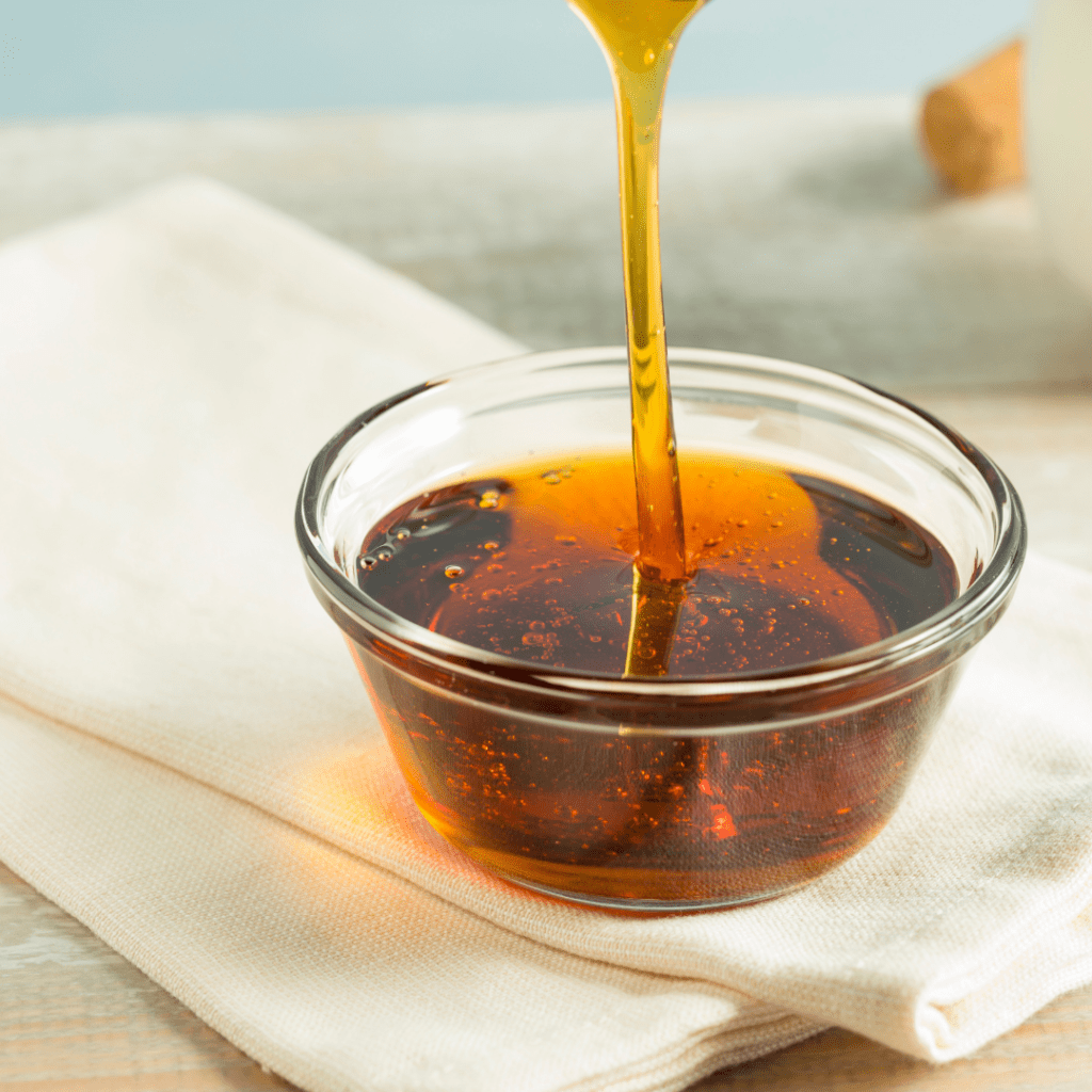 agave nectar in a clear bowl