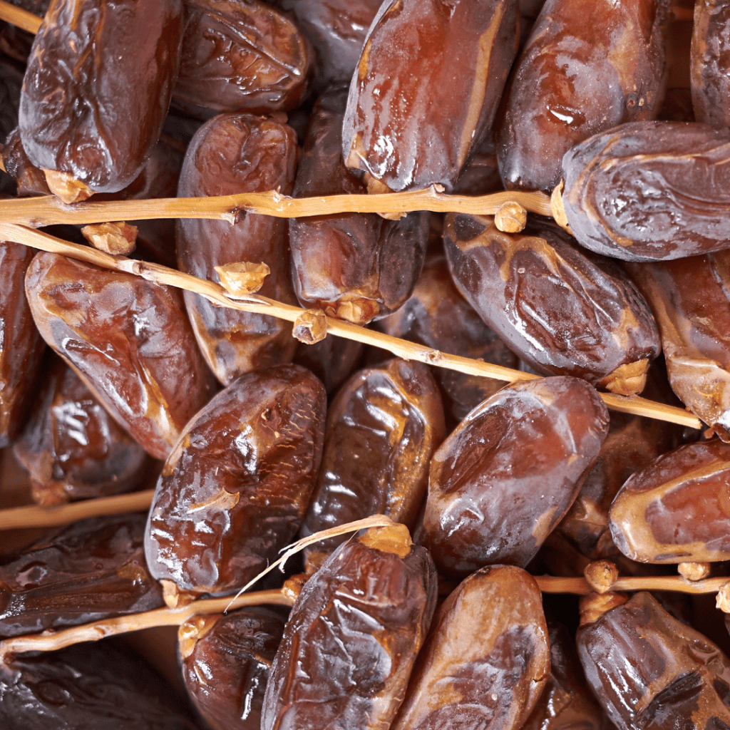 row of dates