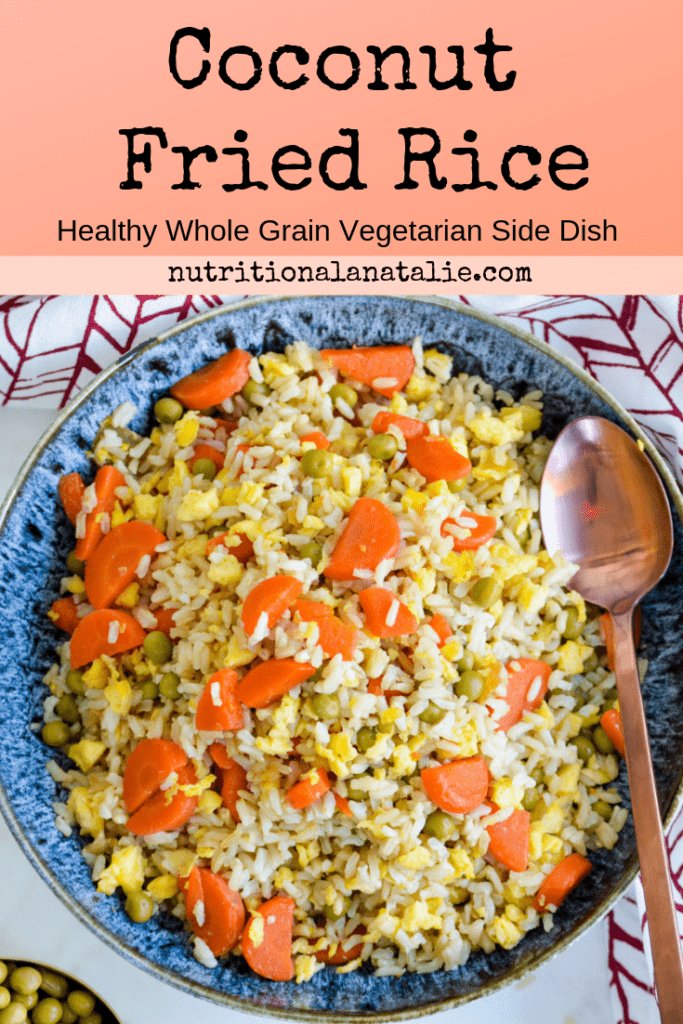 This Coconut Fried Rice is a healthier, easier and more affordable version of a take-out classic. Find out the SECRET ingredients that make this so simple to make!